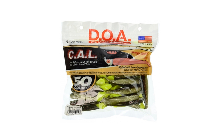 D.O.A. C.A.L. Shad Tail 50-Pack